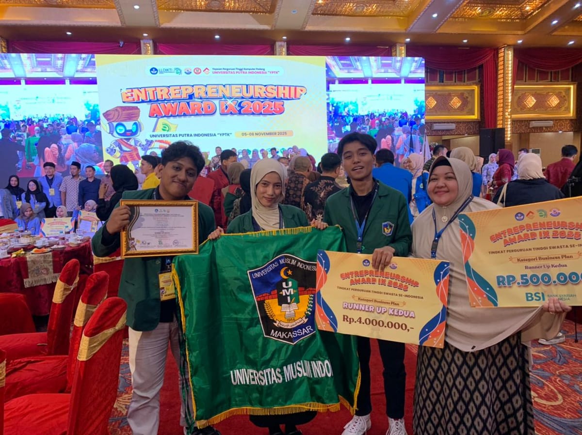 Tim UMI Makassar Raih Runner Up Lomba Entrepreneurship Award IX Tahun 2025