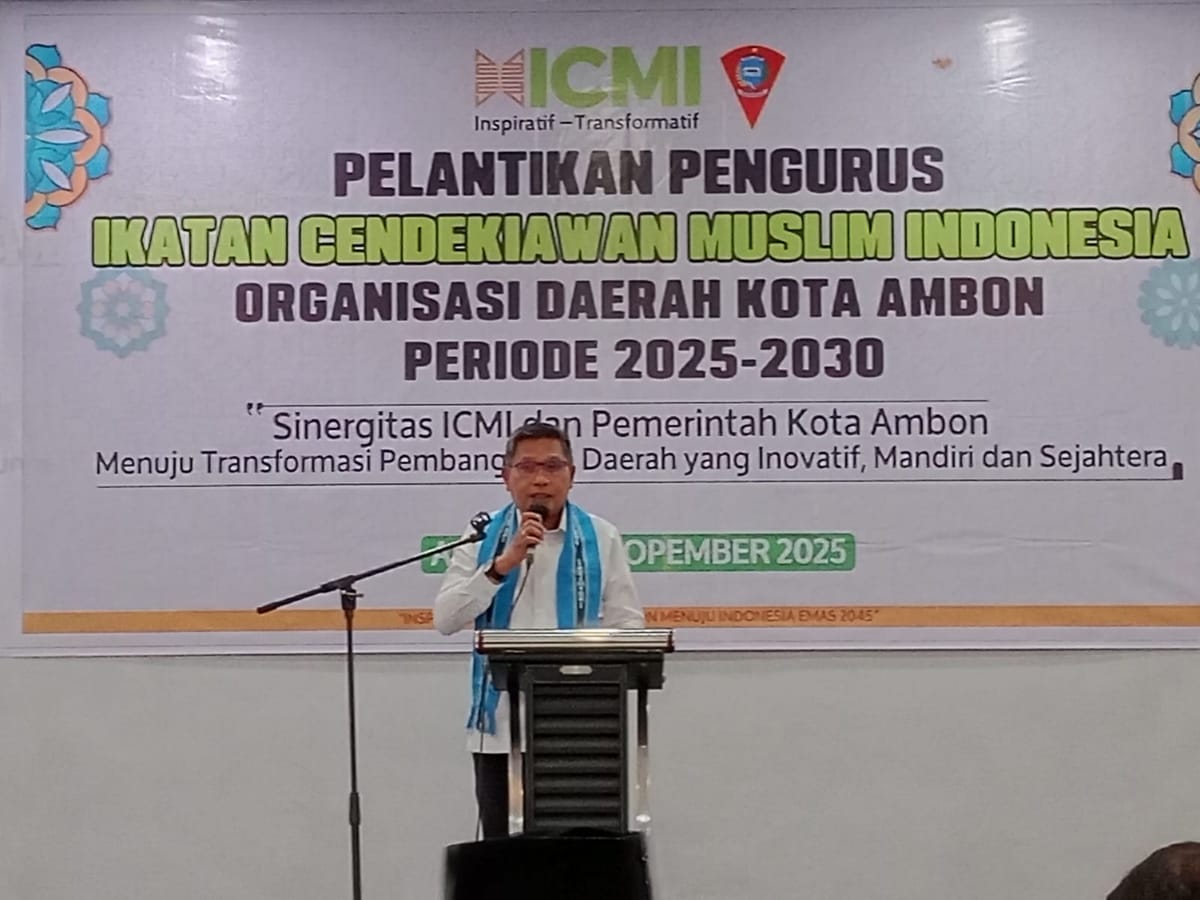 Wali Kota Ambon Ajak ICMI Bersinergi Atasi Persoalan Kota dan Bangun Budaya Cinta Ambon