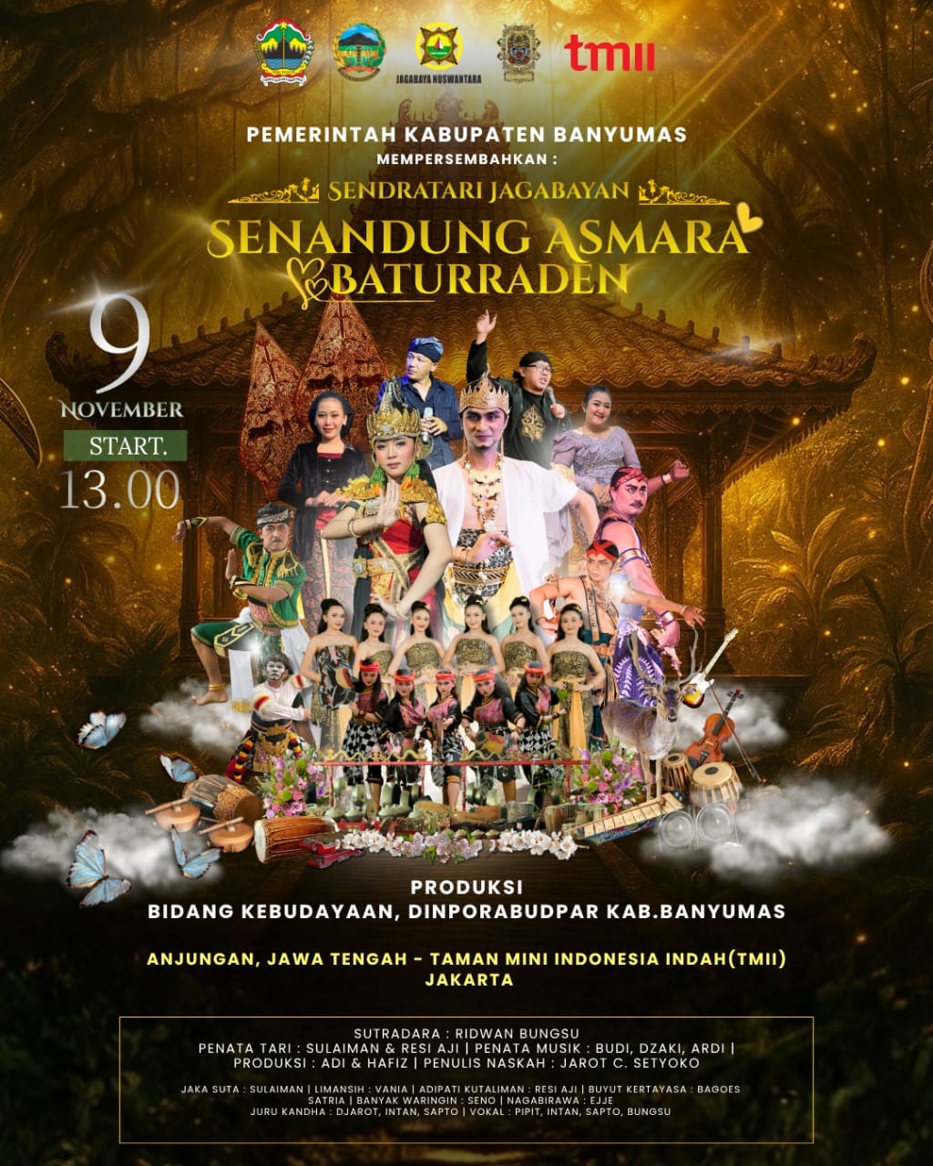 Dari Lereng Gunung Slamet ke TMII Banyumas menyuarakan Cinta Lewat Lewat Sendratari