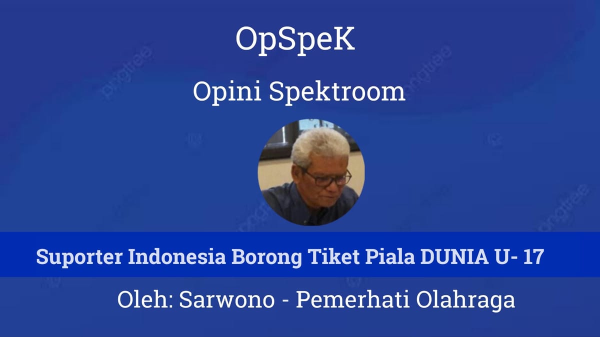 Suporter Indonesia Borong Tiket Piala DUNIA U- 17