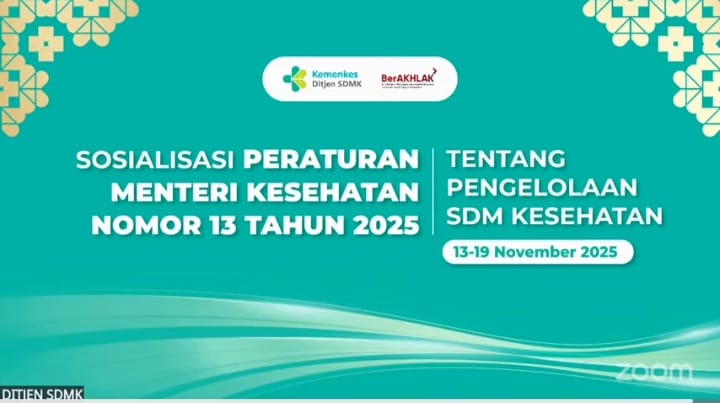 Dirjen SDMK : "Permenkes 13/2025,  Dapat Tingkatkan kualitas  SDM Kesehatan"