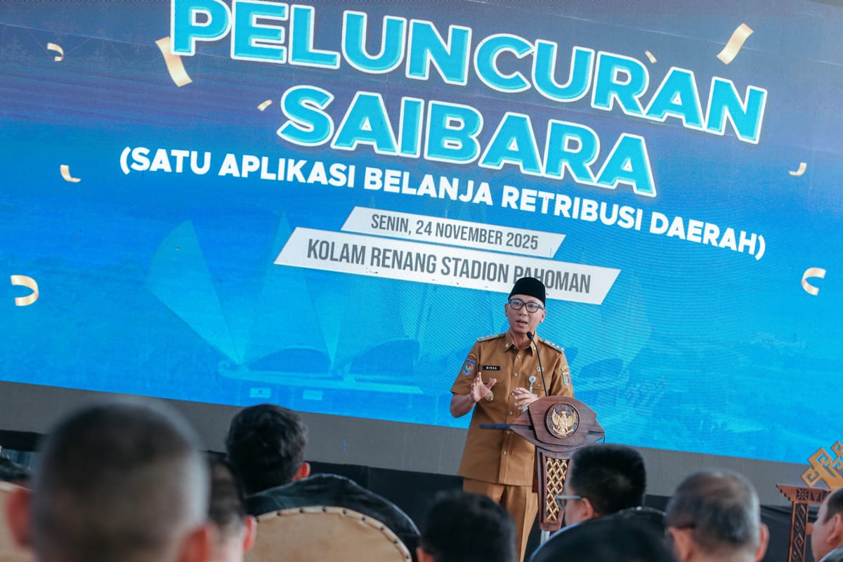 Luncurkan Saibara, Gubernur Mirza :  Digitalisasi Retribusi Bagian dari Penerapan SPBE