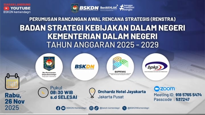 Rumuskan Renstra BKSDN, Sejalan Dengan Renstra dan DIPA Kemendagri