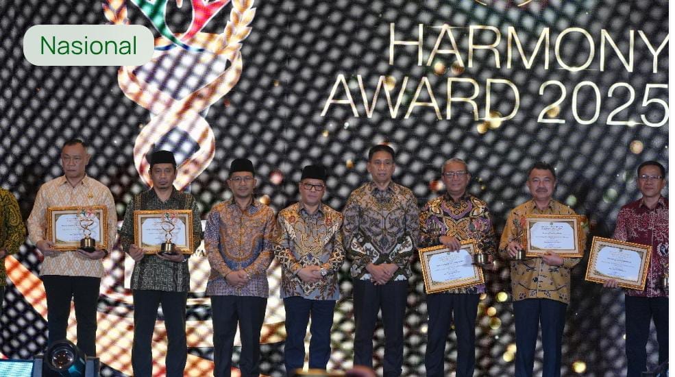 Era Prabowo Catat Rekor Kerukunan, Kemenag Anugerahkan Harmony Award 2025