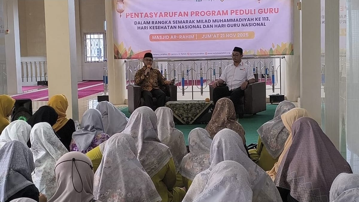LAZISMU Ar Rahim Beri Apresiasi untuk Guru Pejuang Pendidikan, Wujud Syukur Perayaan Milad (HUT) Ke 113