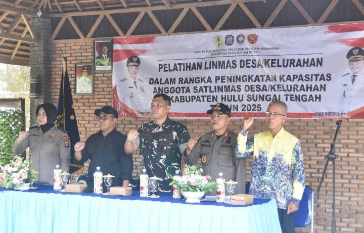 Satlinmas HST Diperkuat, Dandim 1002/HST Tekankan Peran Strategis dalam Perlindungan Masyarakat