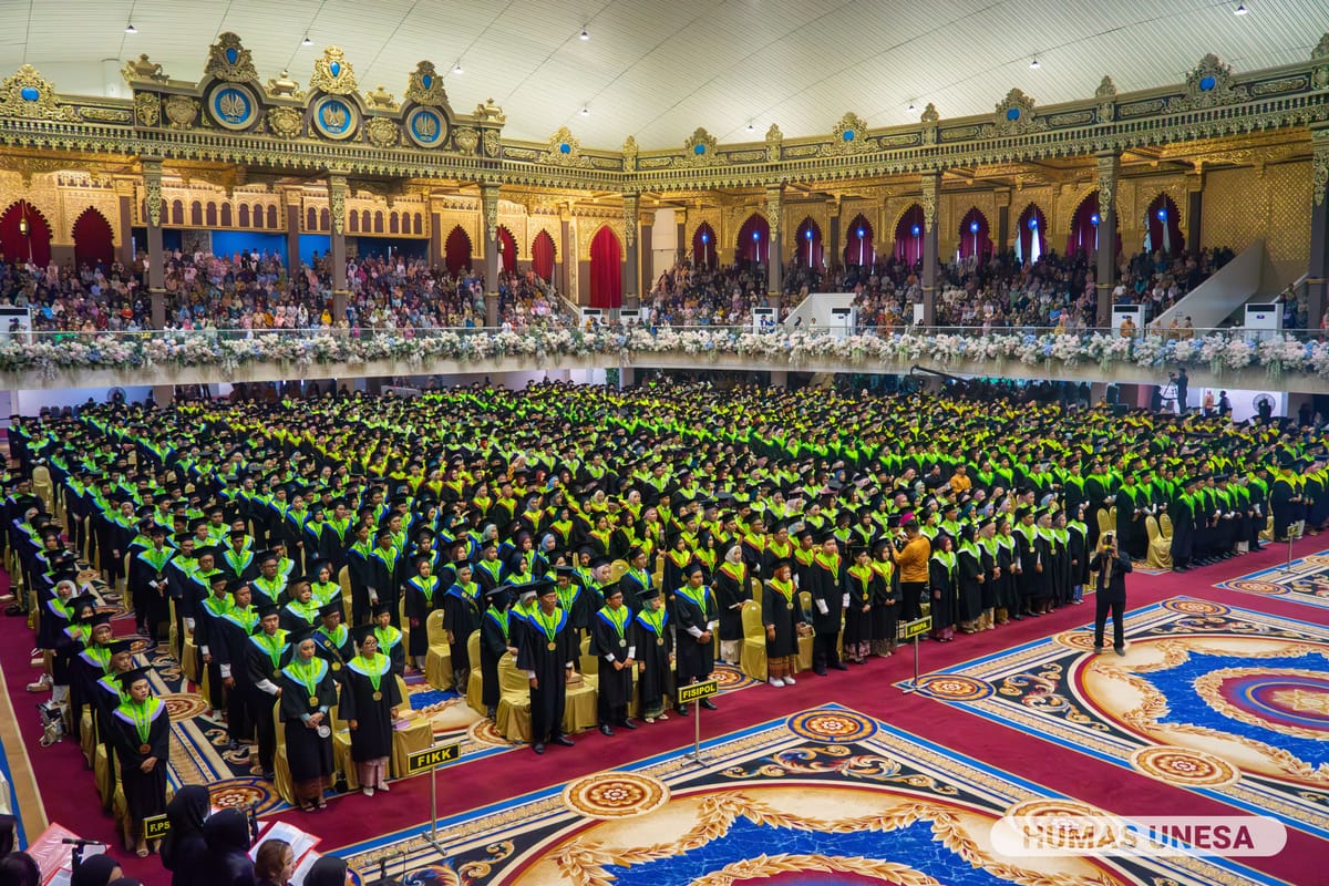 Unesa Kukuhkan 1.503 Wisudawan Periode ke-117, Rektor Cak Hasan " Berpesan Agar Lulusan Berdampak Bagi Masyarakat. "