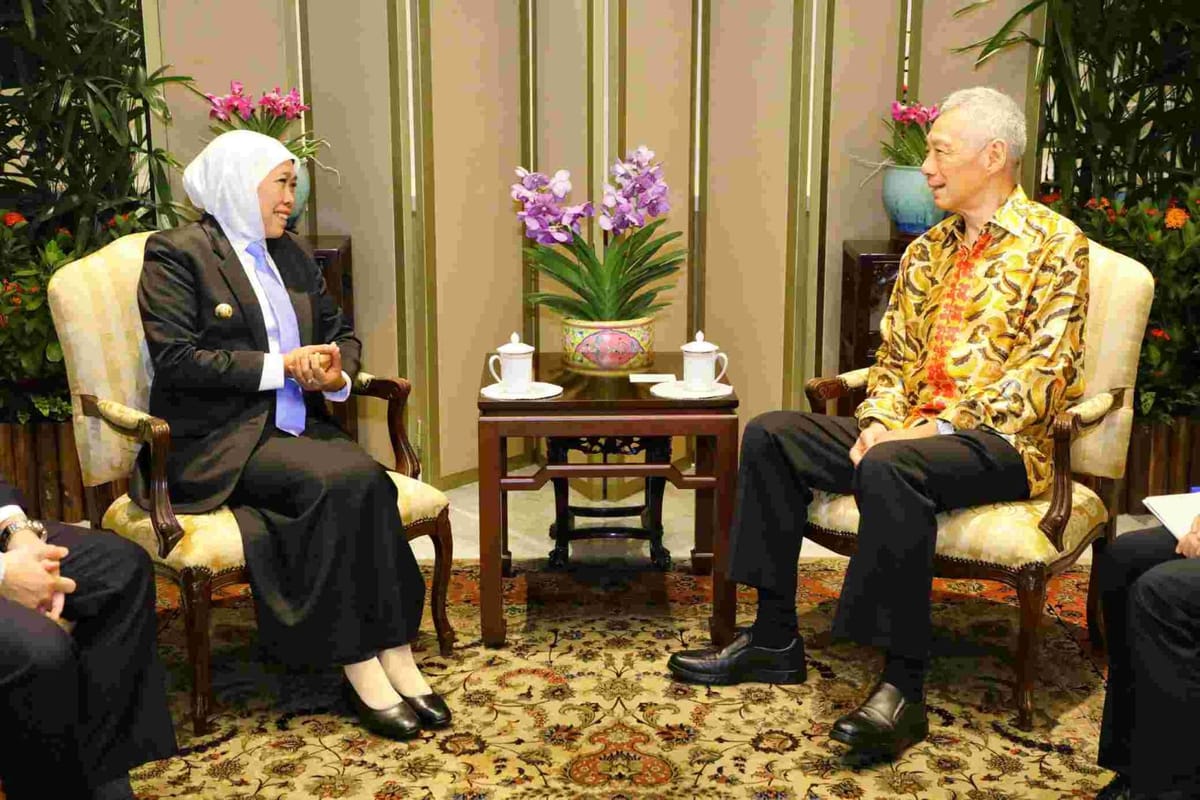 Program Rising Fellowship, Gubernur Khofifah Bertemu SM Singapura HE. Lee Hsien Loong Bahas Hal Strategis.
