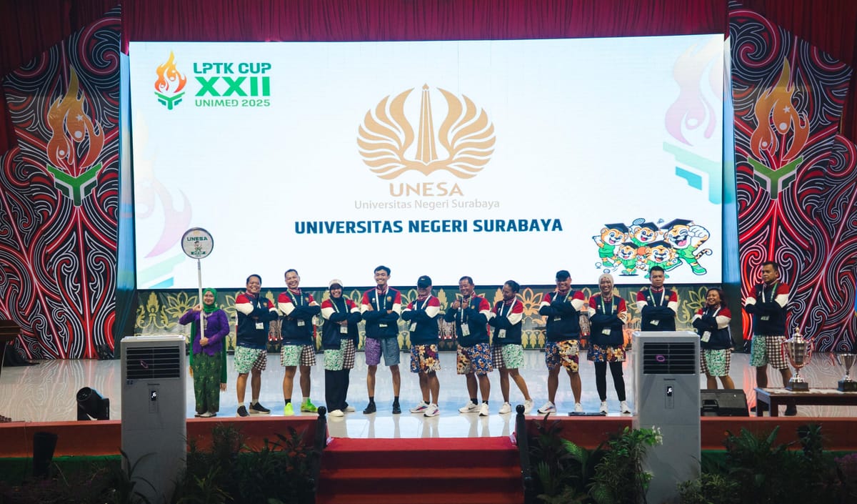 Kontingen Unesa Berlaga di LPTK CUP XXII, Rektor Ingatkan Junjung Tinggi Nilai Sportivitas.