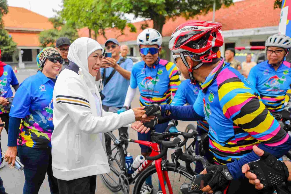 Sambut Peserta Gowes Tour de’ Jakarta – IKN, Gubernur Jatim Ajak Gaungkan Spirit Kebersamaan Dan Kenusantaraan