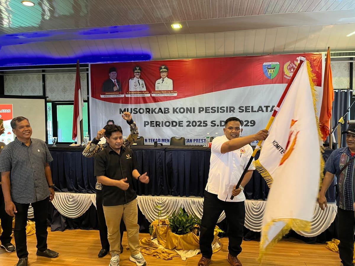 Musorkab KONI Pesisir Selatan: M. Adli Terpilih Secara Aklamasi Sebagai Ketua Umum Periode 2025-2029