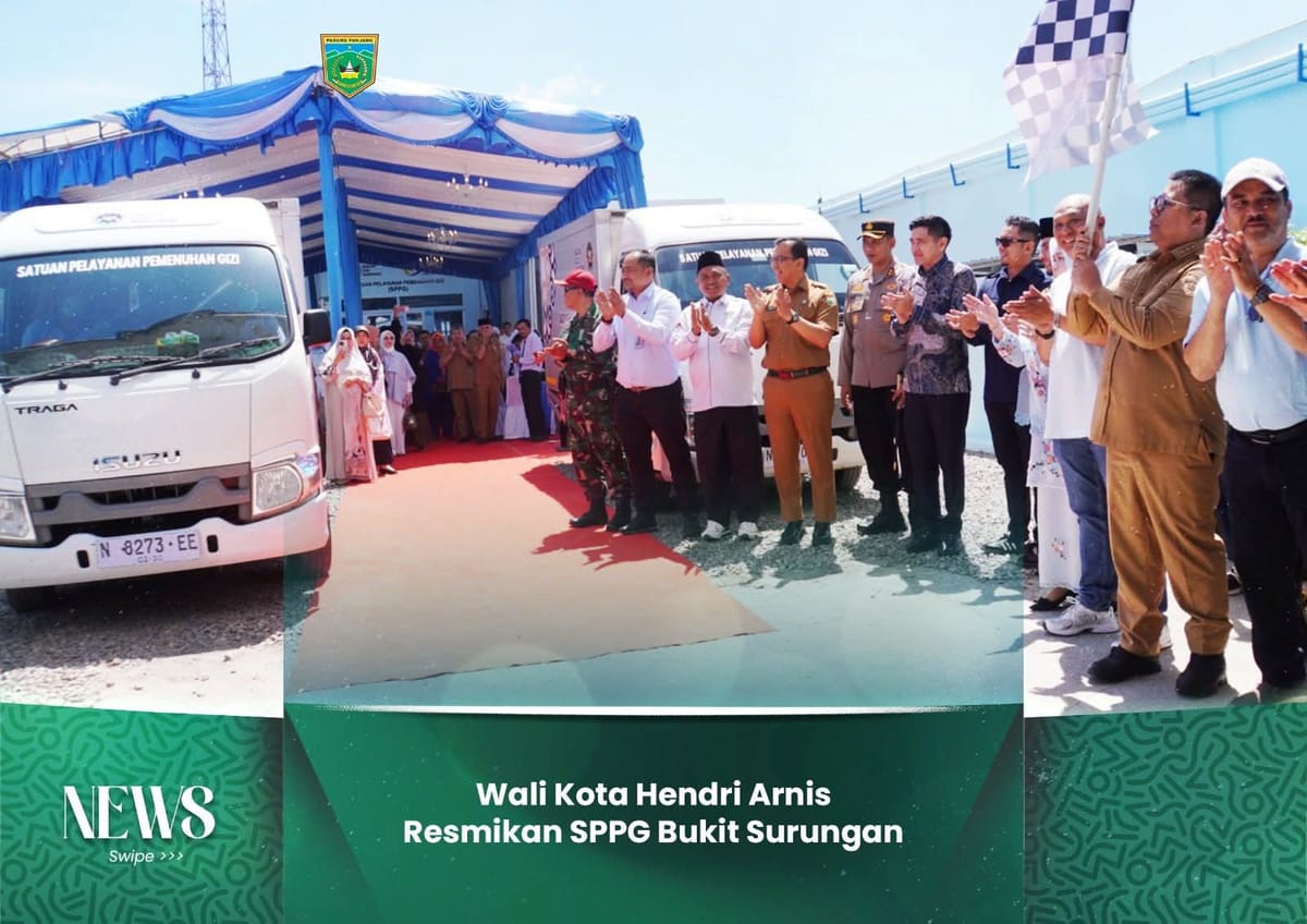 Resmikan SPPG Bukit Surungan, Wali Kota Ingatkan: Jangan Terulang Kejadian yang Tidak Diinginkan