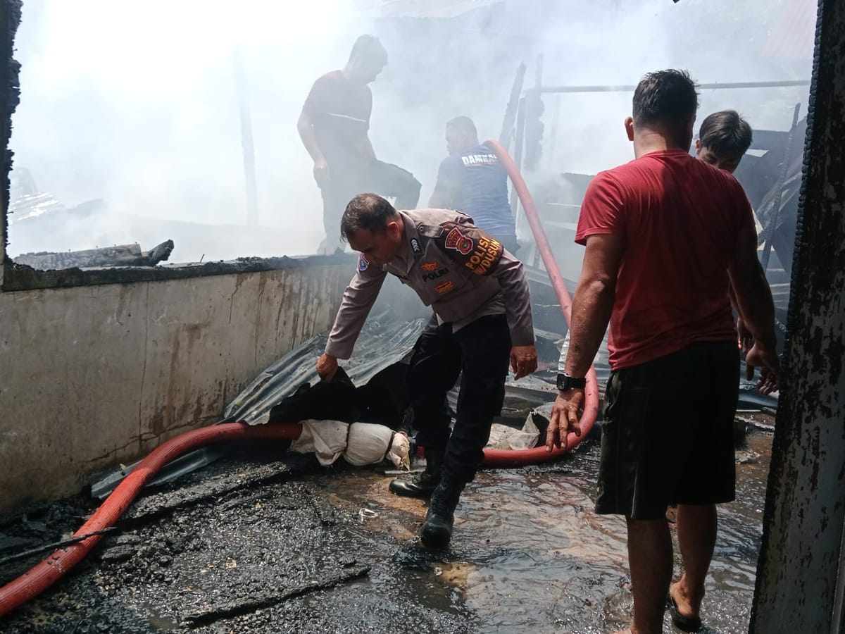 Lima Rumah Terbakar di Lawe Alas Aceh Tenggara, 19 Jiwa Kehilangan Tempat Tinggal