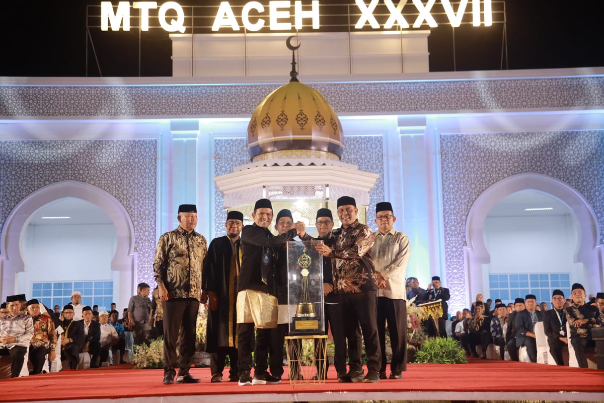 Aceh Besar Juara Umum MTQ XXXVII Aceh 2025