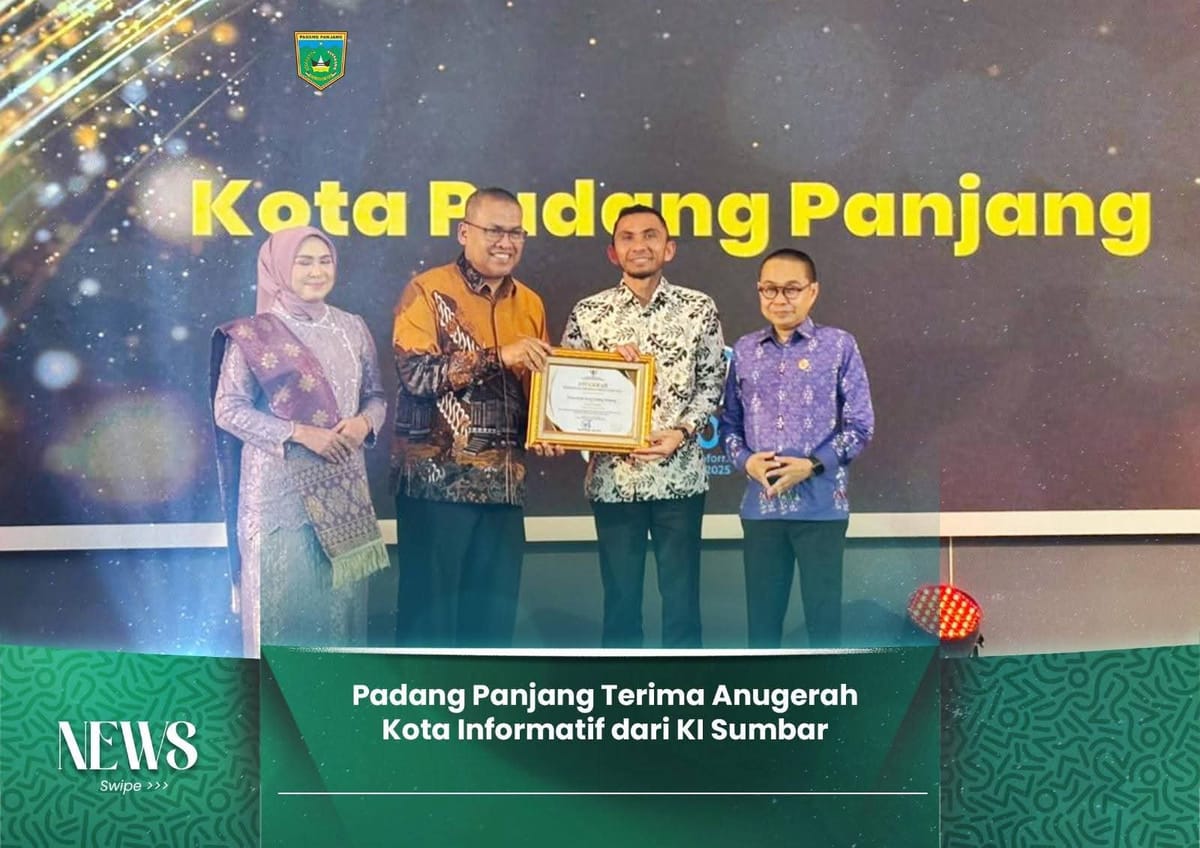 Padang Panjang Terima Anugerah Kota Informatif dari Komisi Informasi Sumbar