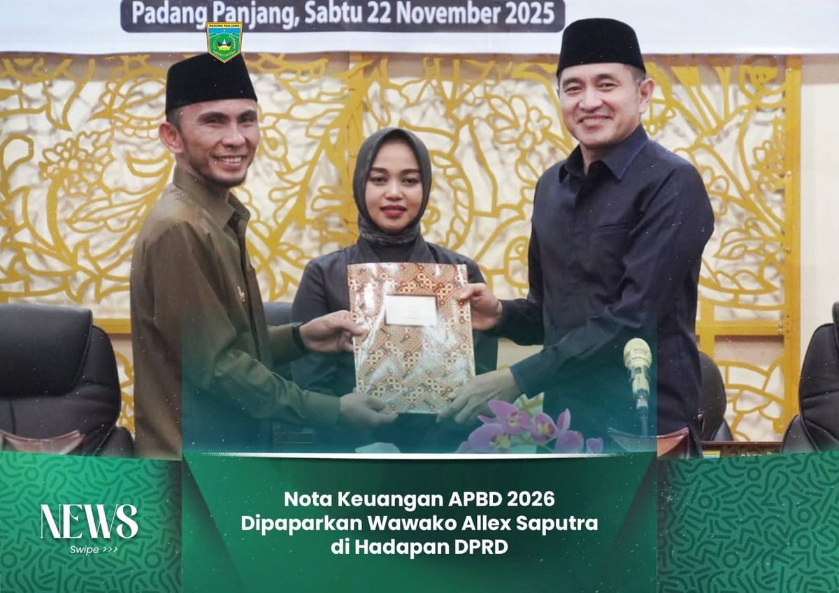 Wawako Allex Sampaikan Nota Keuangan Wali Kota Atas Ranperda Tentang APBD 2026