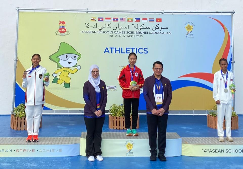 Atlet Muda Sumbar, Wilna Selvi Sumbang Perunggu di ASEAN School Games - ASG Brunei Darussalam 2025