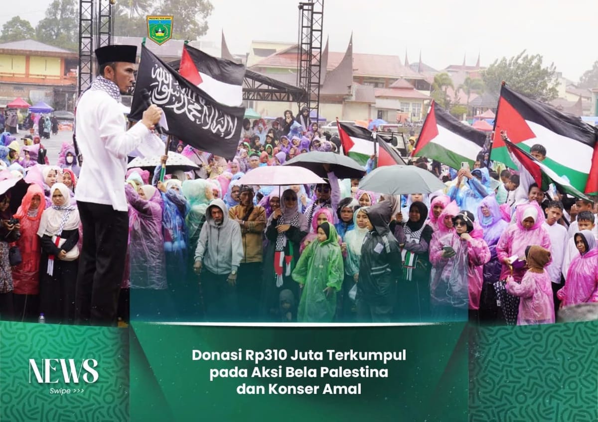 Aksi Bela Palestina dan Konser Amal di Padang Panjang Berhasil Kumpulkan Donasi Rp310 Juta