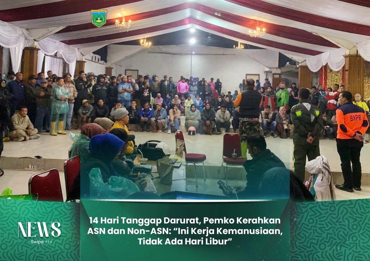 14 Hari Tanggap Darurat, Pemko Padang Panjang Kerahkan ASN dan Non-ASN: “Ini Kerja Kemanusiaan, Tidak Ada Hari Libur”