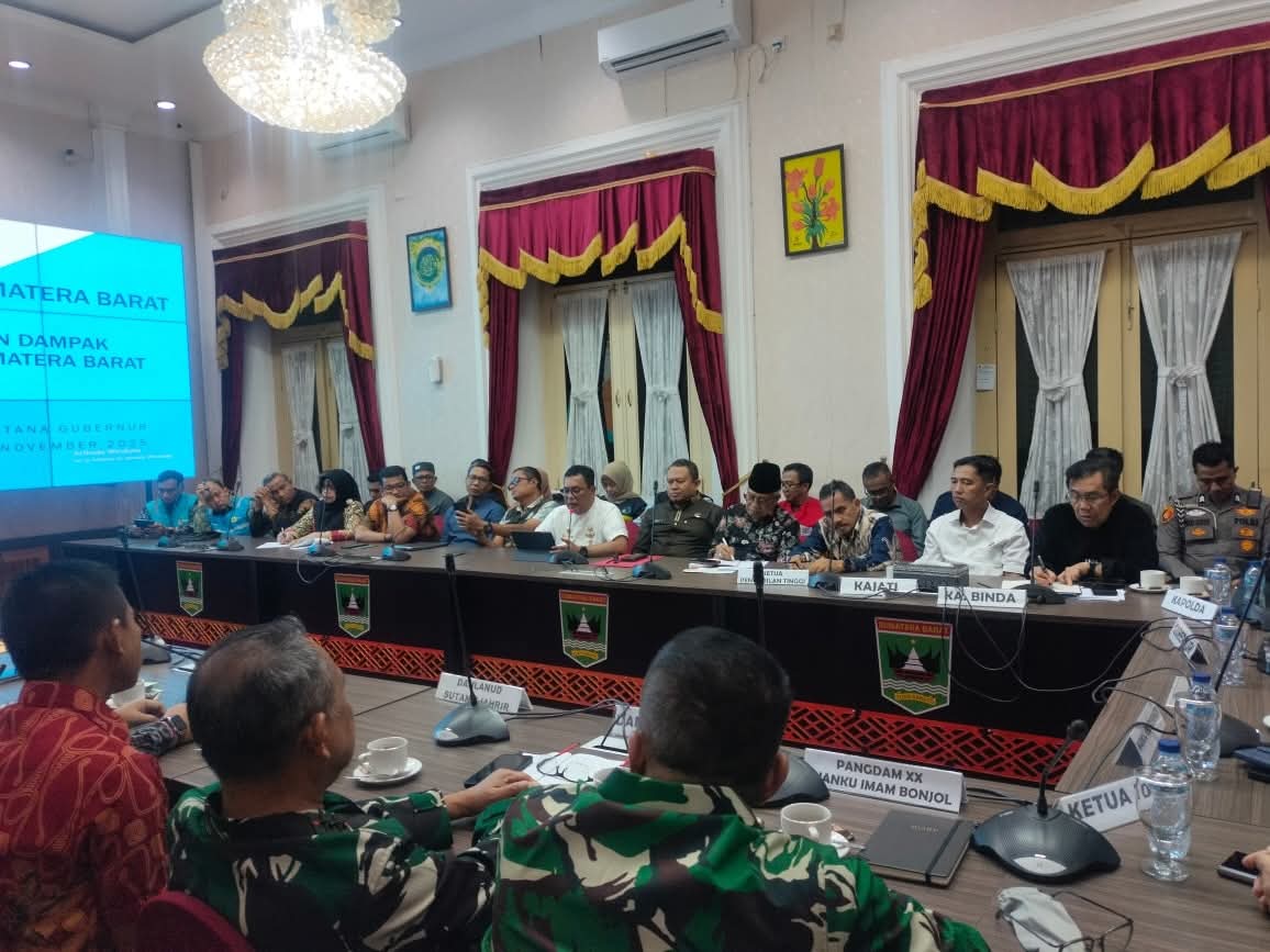 Percepat Penanganan Dampak Bencana, Pemprov Sumbar Gelar FGD Bersama Forkopimda