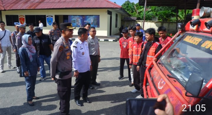 Polres Landak Gelar Apel Kesiapsiagaan Hadapi Bencana Hidrometeorologi