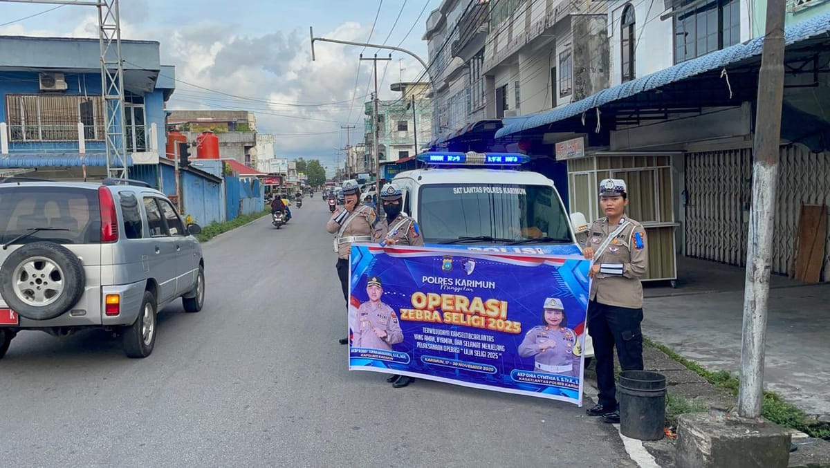 Operasi Zebra Satlantas Polres Karimun 235 Pelanggar 49 Ditilang