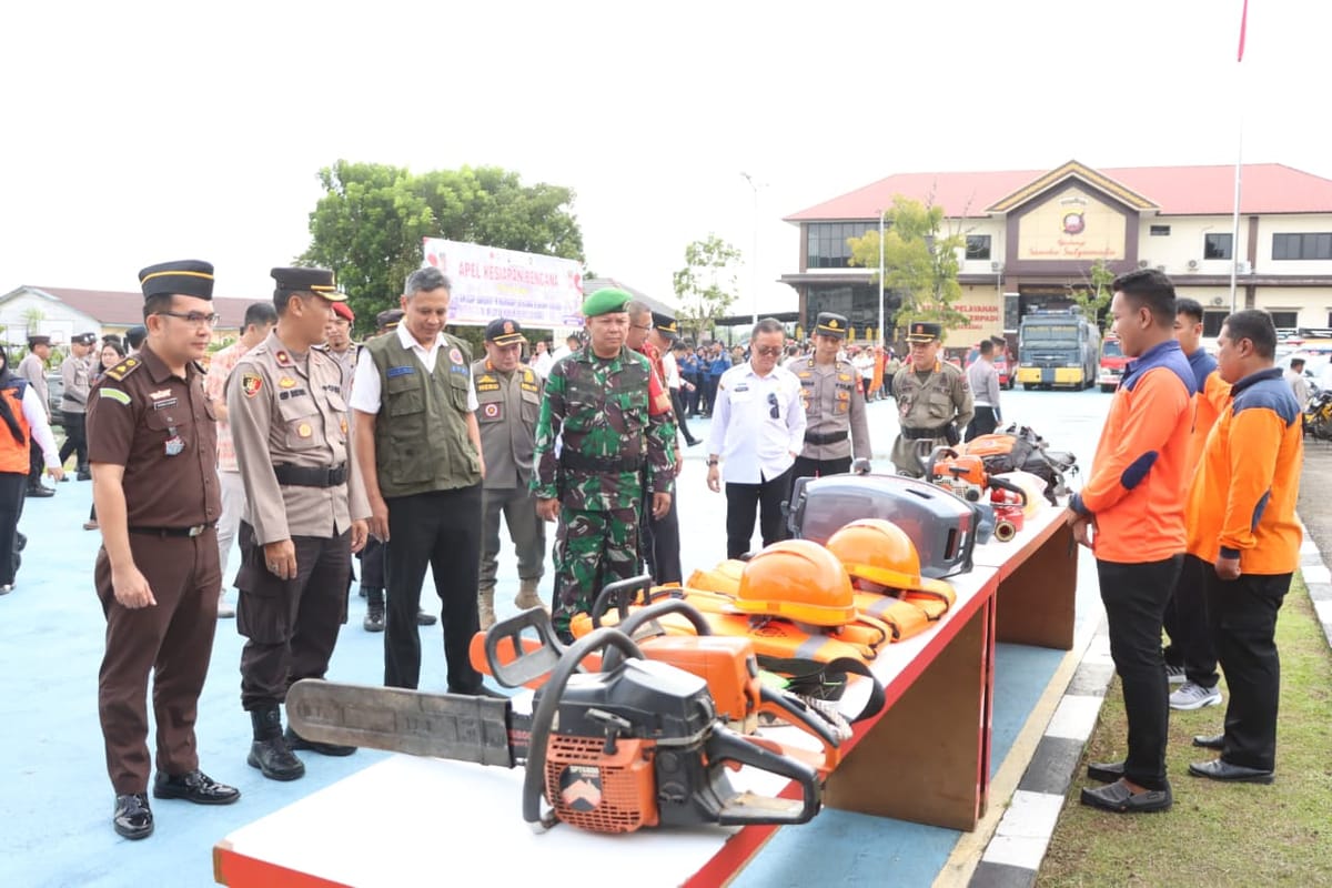 Polres Sekadau Gelar Apel Kesiapsiagaan Hadapi Potensi Bencana di Musim Hujan