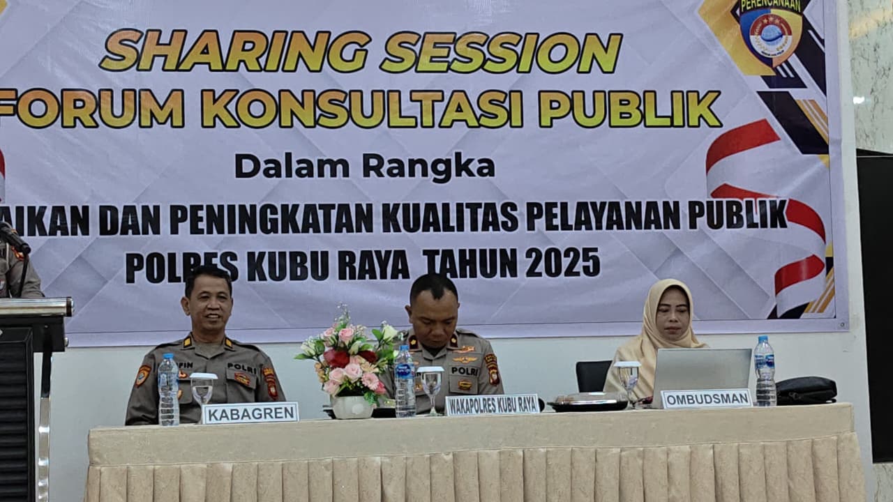 Pelayanan Lebih Profesional, Polres Kubu Raya Sjerap Aspirasi Lewat Sharing Session