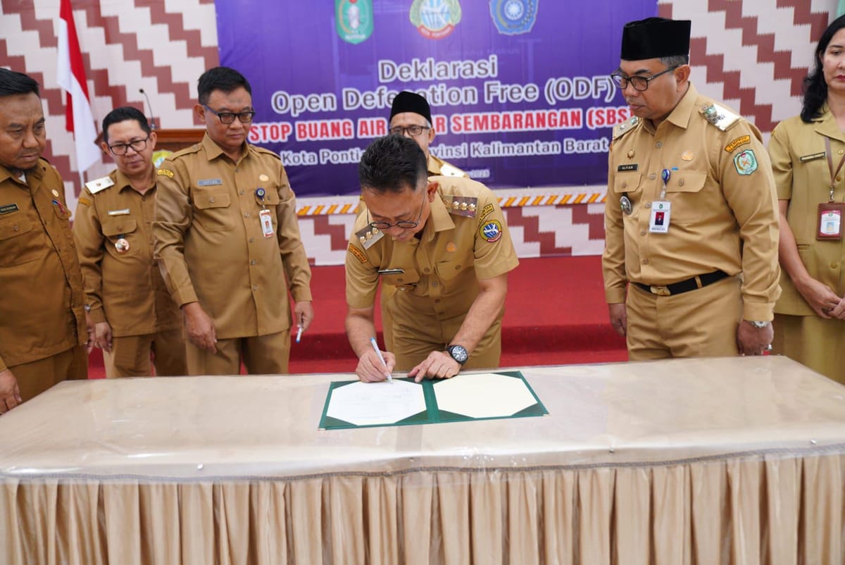 Komitmen Kota Sehat: Pontianak Deklarasikan Diri sebagai Kota ODF
