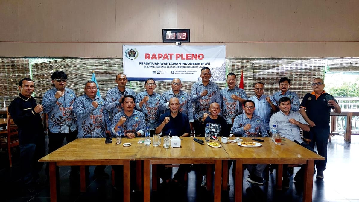 Rifki Warisan Jabat Plt PWI Sergai, Monang Panggabean: Segera Siapkan Koferensi Ke VI PWI Sergai