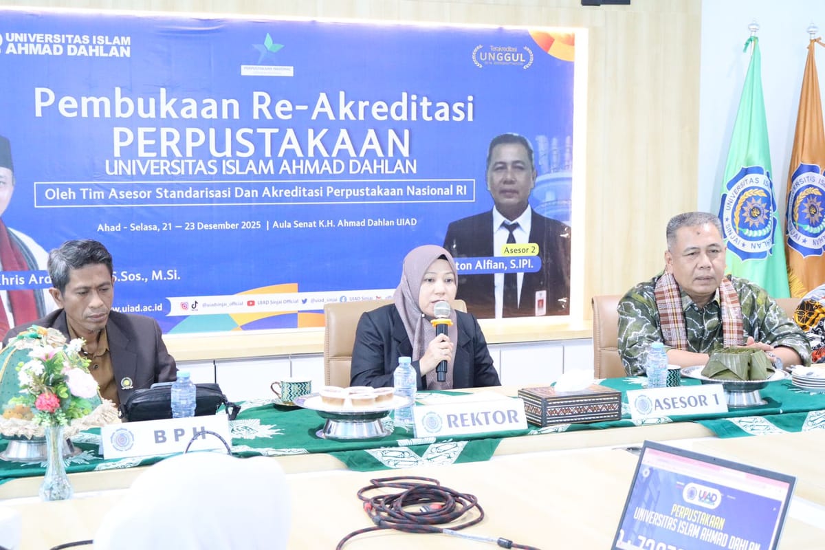Perpustakaan UIAD Sinjai Jalani Re-Akreditasi oleh Tim Asesor Perpustakaan Nasional RI