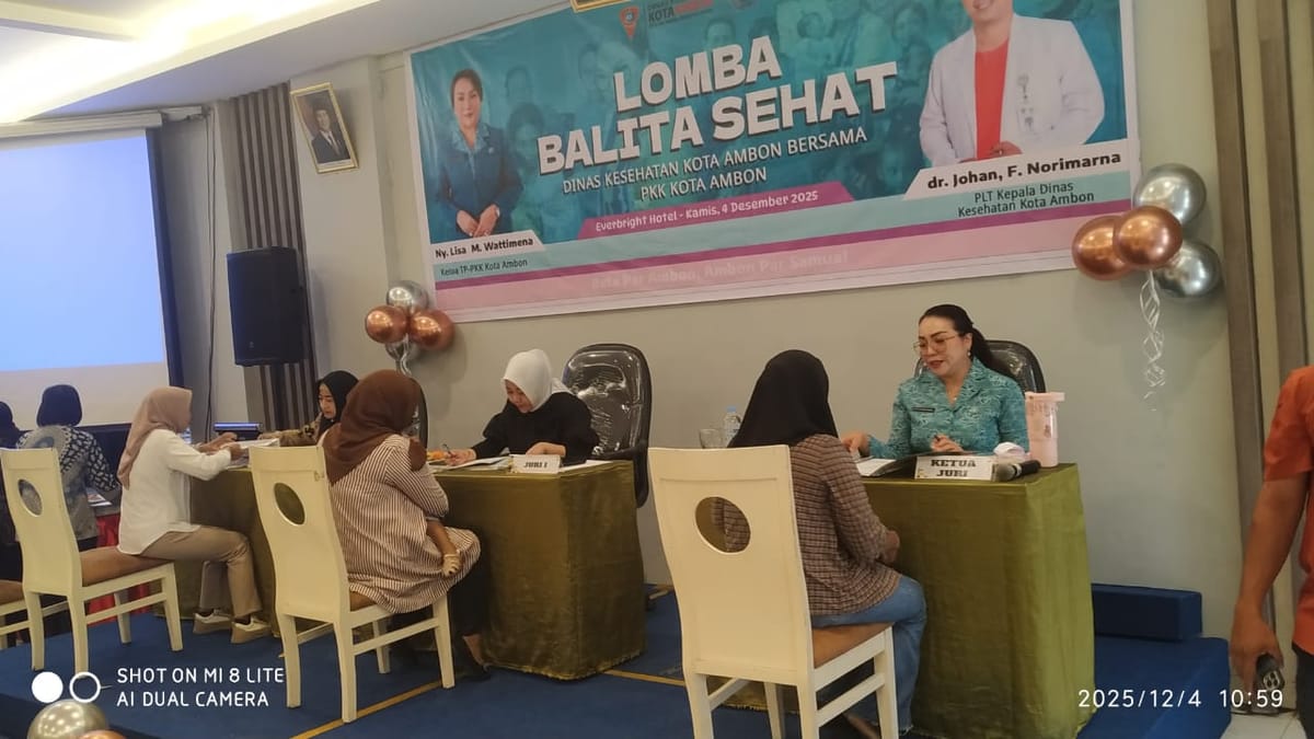 Lomba Balita Sehat 2025, Ambon Pacu Generasi Cerdas dan Sehat Sejak Usia Dini