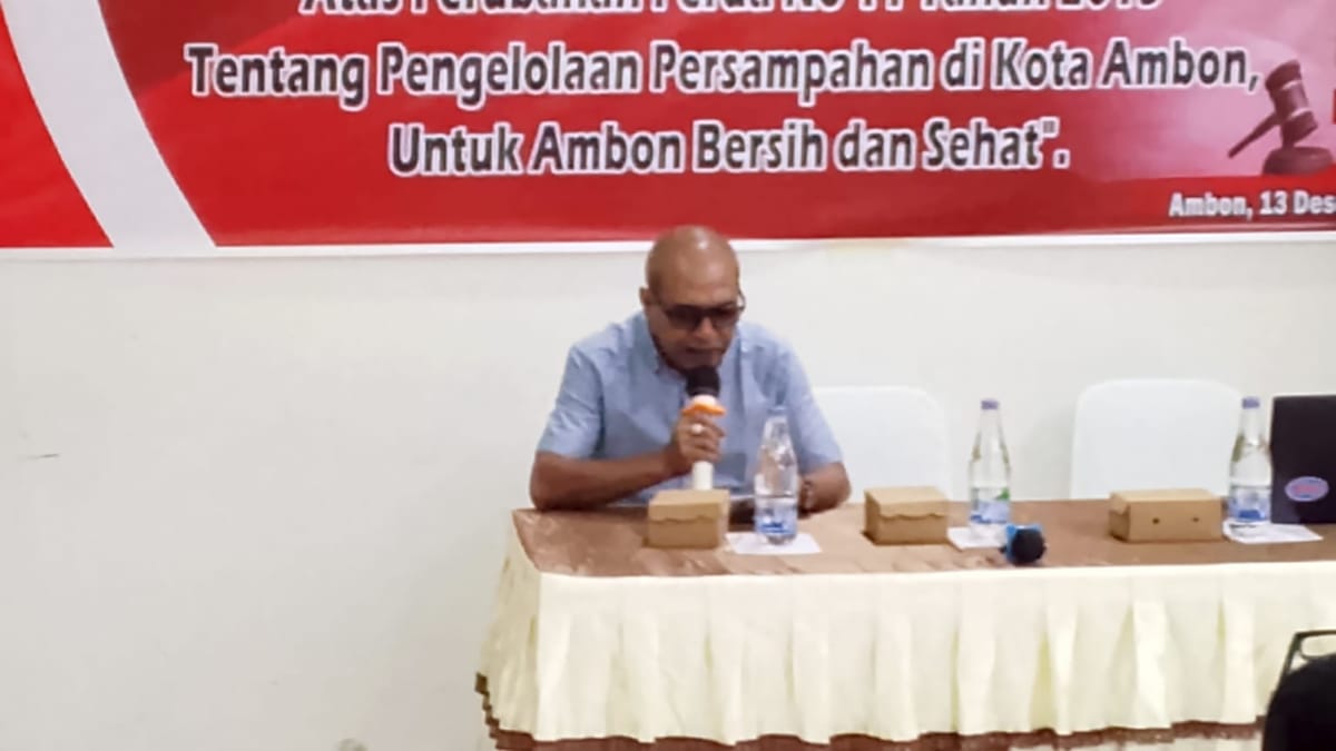 Perda Sampah Ditegakkan, Pemkot Ambon Serukan Disiplin Demi Kota Sehat