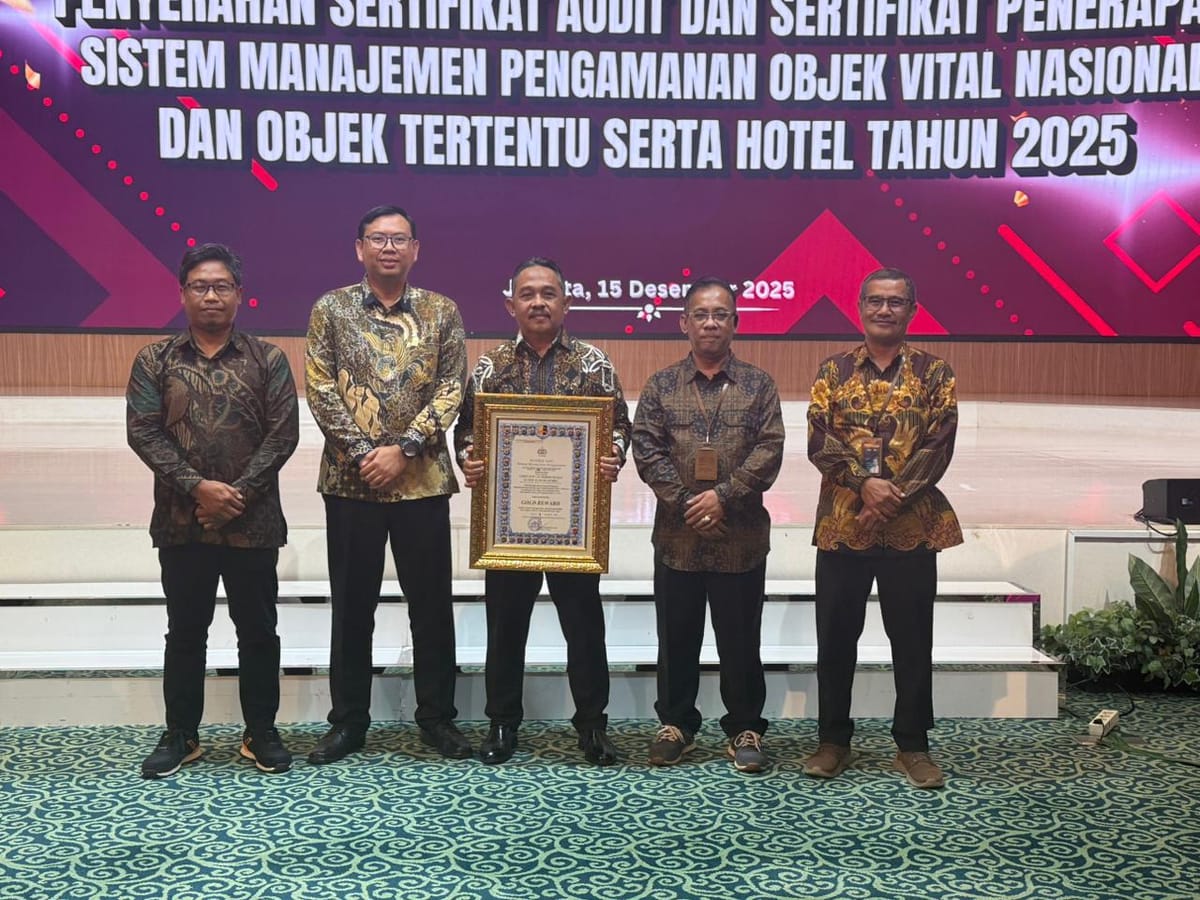 PLN UIT JBT Raih Predikat GOLD Audit Pengamanan, Dua Gardu Induk Jadi Acuan Keamanan Objek Vital Nasional