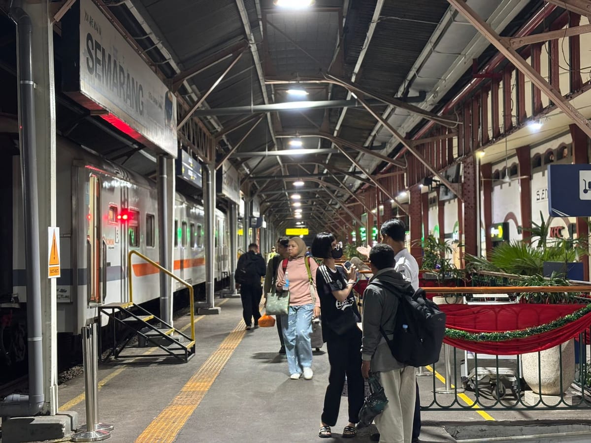 Selama Libur Nataru Volume Penumpang KA di Daop 4 Semarang Tembus 312 Ribu