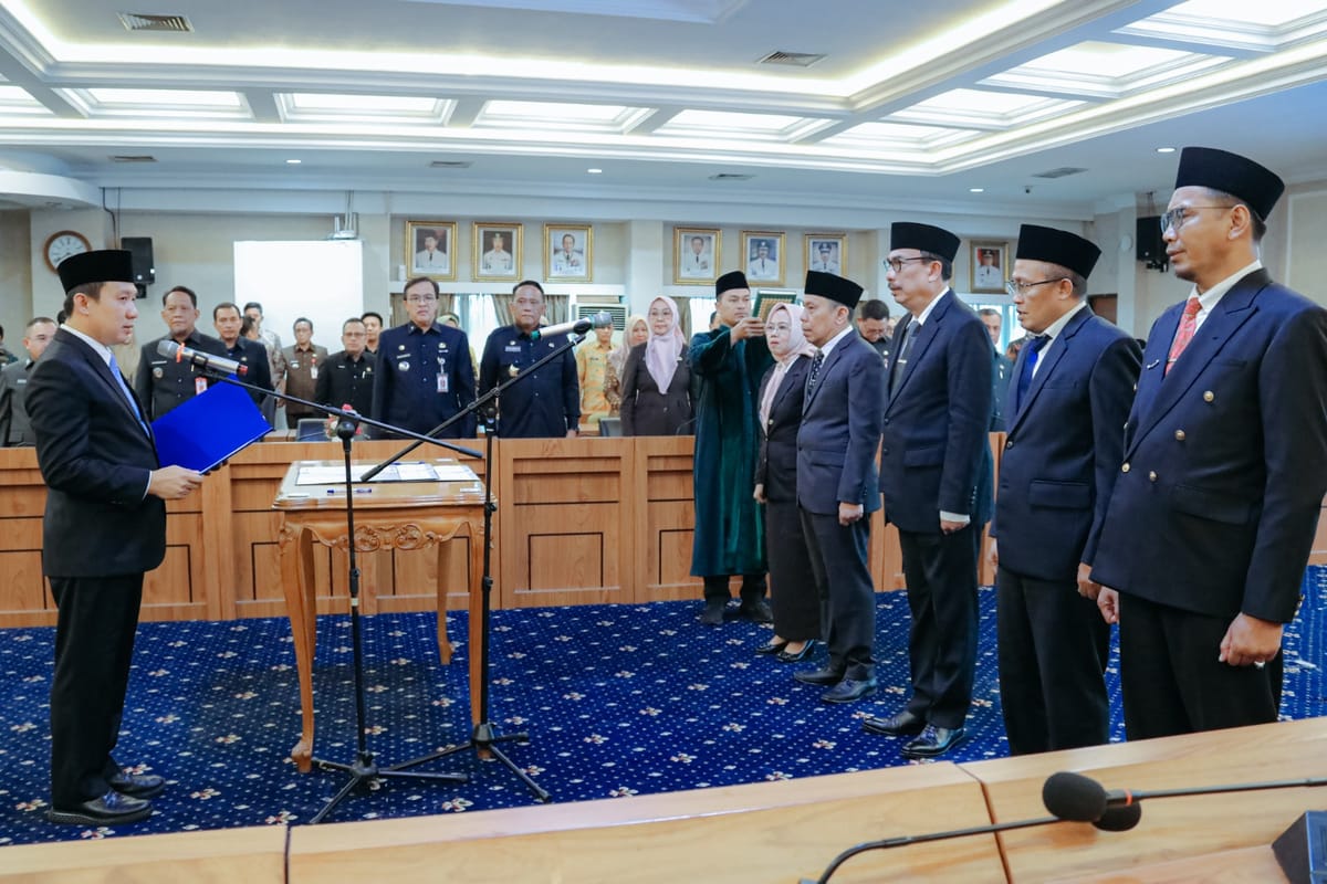 Lantik Pejabat Pimpinan Tinggi Pratama, Sekdaprov Lampung Marindo Minta Bawa Perubahan
