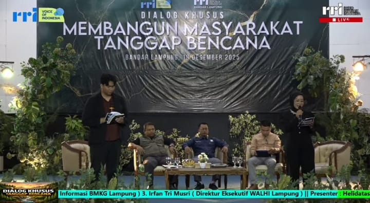 Secara Geografis, Provinsi Lampung  Miliki Ancaman Bahaya Bencana  Sangat Beragam