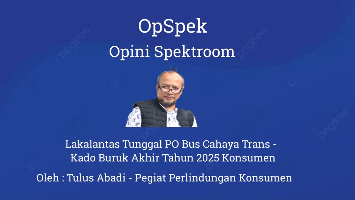 Lakalantas Tunggal PO Bus Cahaya Trans - Kado Buruk Akhir Tahun 2025