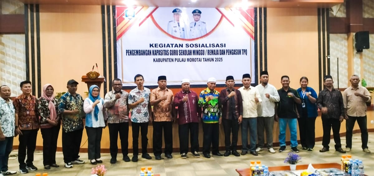 Pemda Morotai Gelar Kegiatan Peningkatan Kualitas Guru TPQ dan Sekolah Minggu