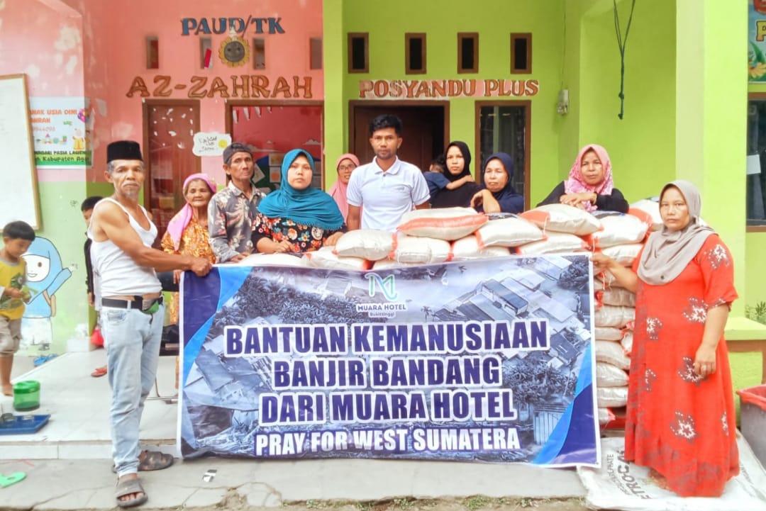 Muara Group Ternate Salurkan Bantuan Korban Banjir Bandang di Sumatera Barat