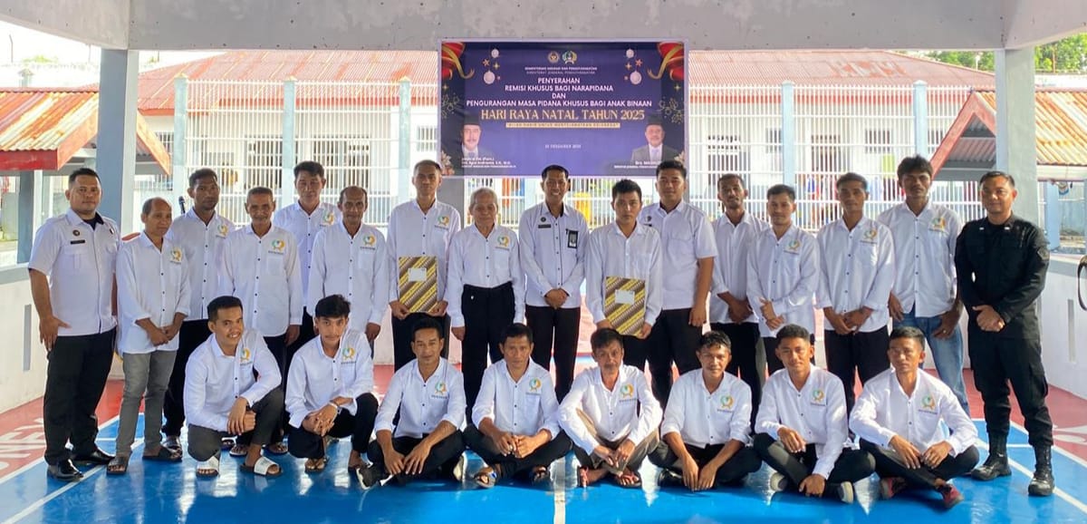 Di Hari Natal 20 Warga Binaan Rutan Soa-Sio Dapat Remisi