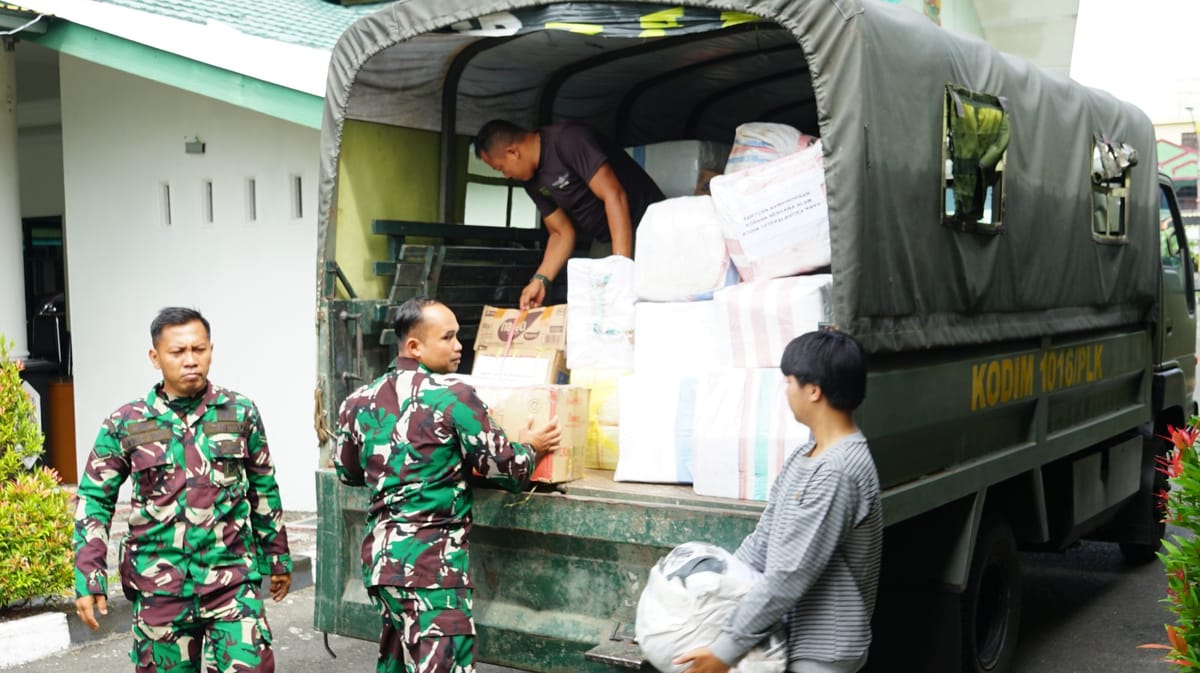 Kodim 1016 Palangka Raya Siap Kirim Bantuan Logistik untuk Korban Bencana Sumatra