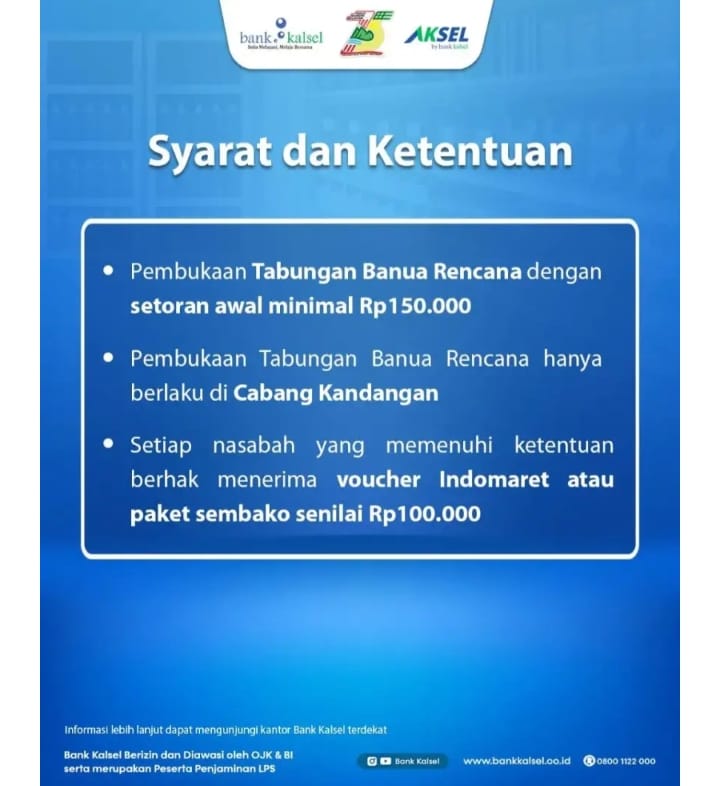 Program Spesial Bank Kalsel Hari Jadi Ke-75 Kabupaten Hulu Sungai Selatan