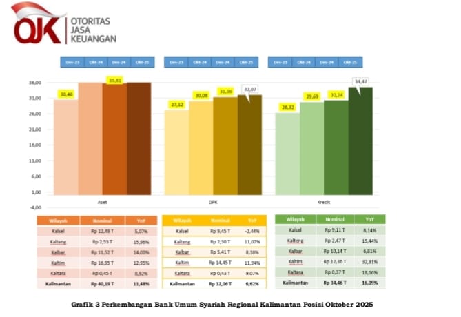 Kinerja Lembaga Jasa Keuangan di Kalimantan Selatan Terpantau Stabil Dengan Risiko Terjaga