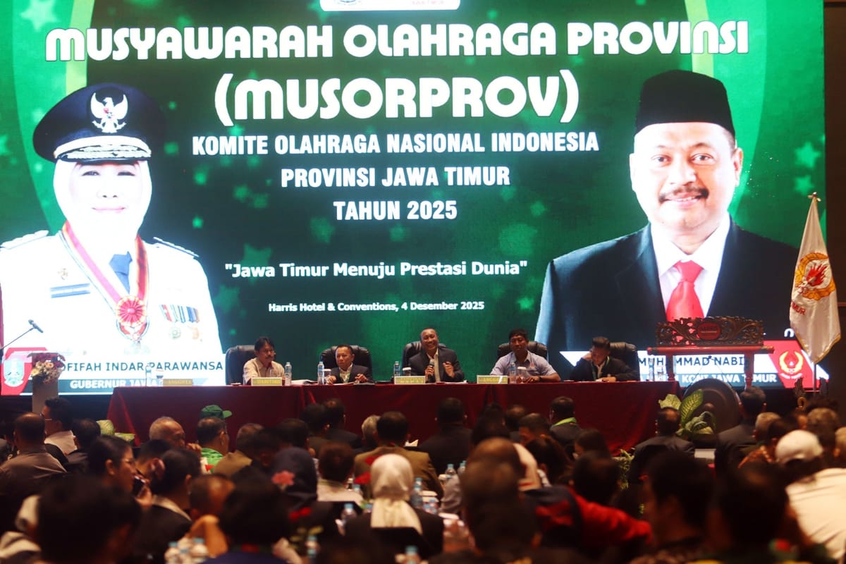 Muhammad Nabil Terpilih Secara Aklamasi, Pimpin KONI Jatim 2026 – 2030.