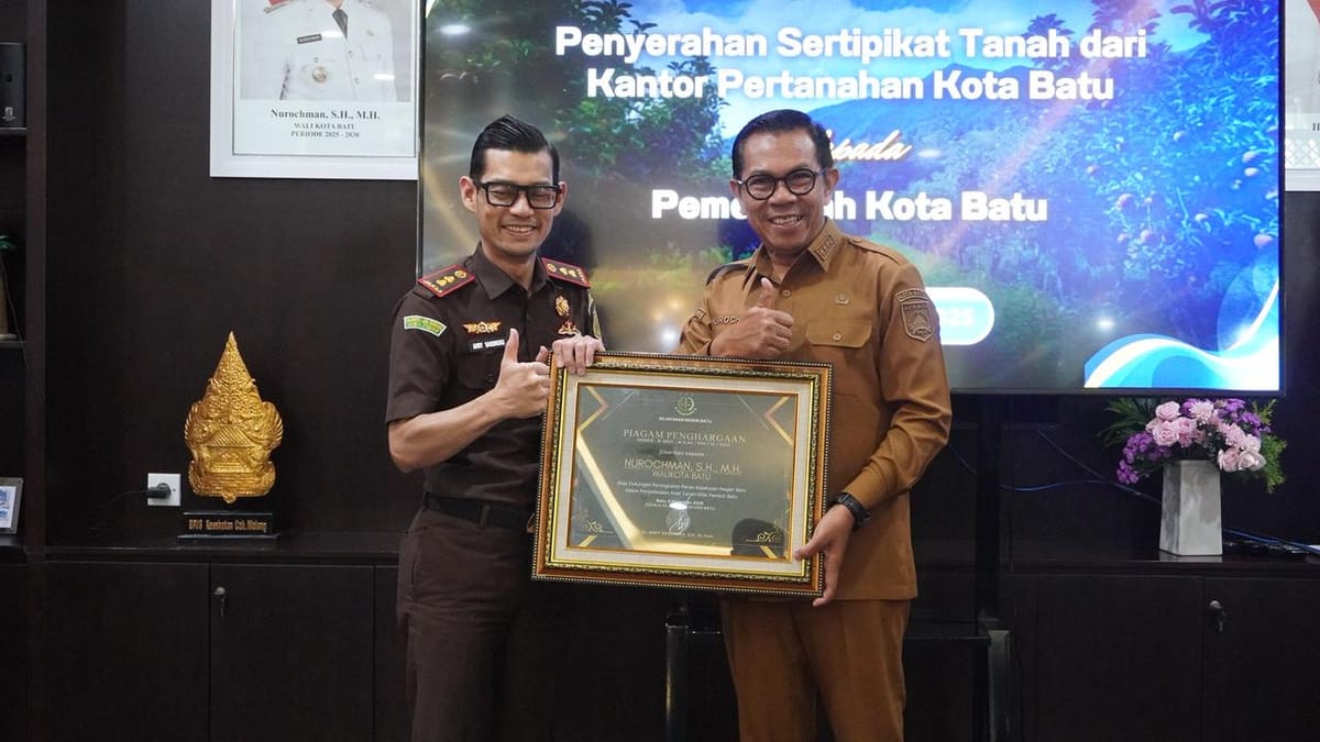 Aset Pemkot Batu Kembali Aman! Kejari Batu Pulihkan Rp34,7 Miliar dan Terima Penghargaan