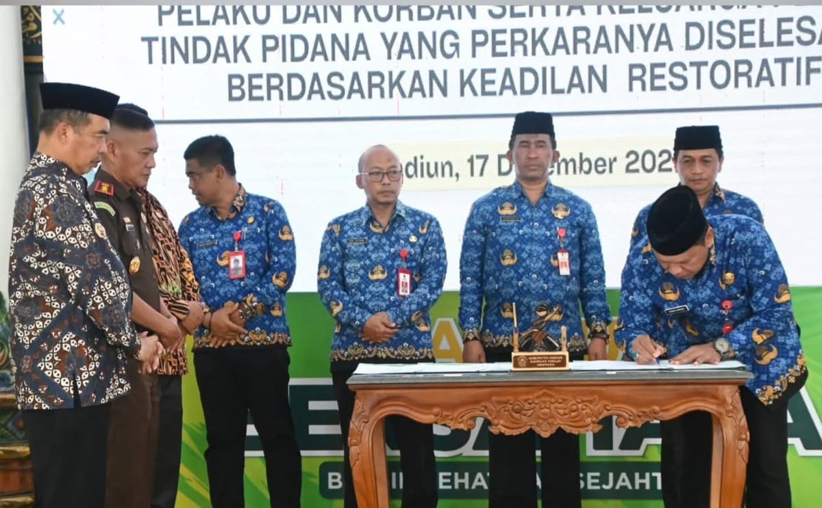 Pemkab Madiun Jalin Kerjasama dengan Kejaksaan Negeri Kabupaten Madiun Realisasikan Restorative Justice