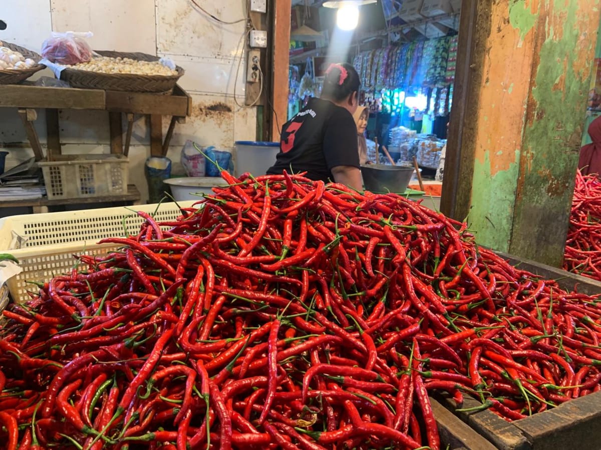 Penurunan Harga Cabai Merah Dorong Deflasi di Sumbar