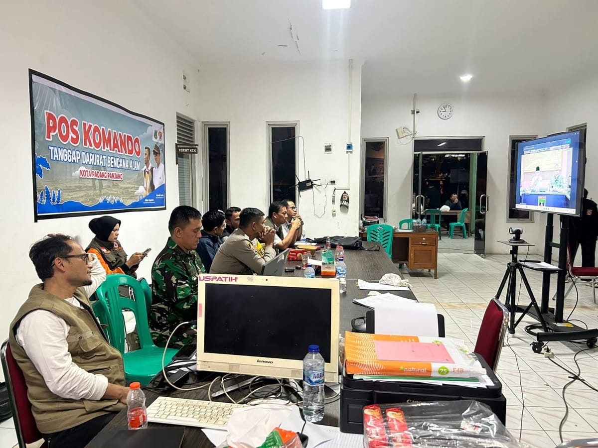 Evaluasi Bencana Sumbar Digelar, Pemko Padang Panjang Paparkan Kondisi Terkini