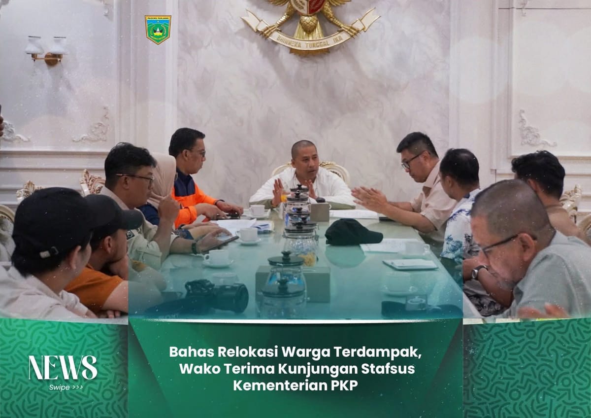 Bahas Relokasi Warga Terdampak, Wako Padang Panjang Terima Kunjungan Stafsus Kementerian PKP